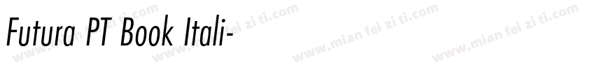 Futura PT Book Itali字体转换